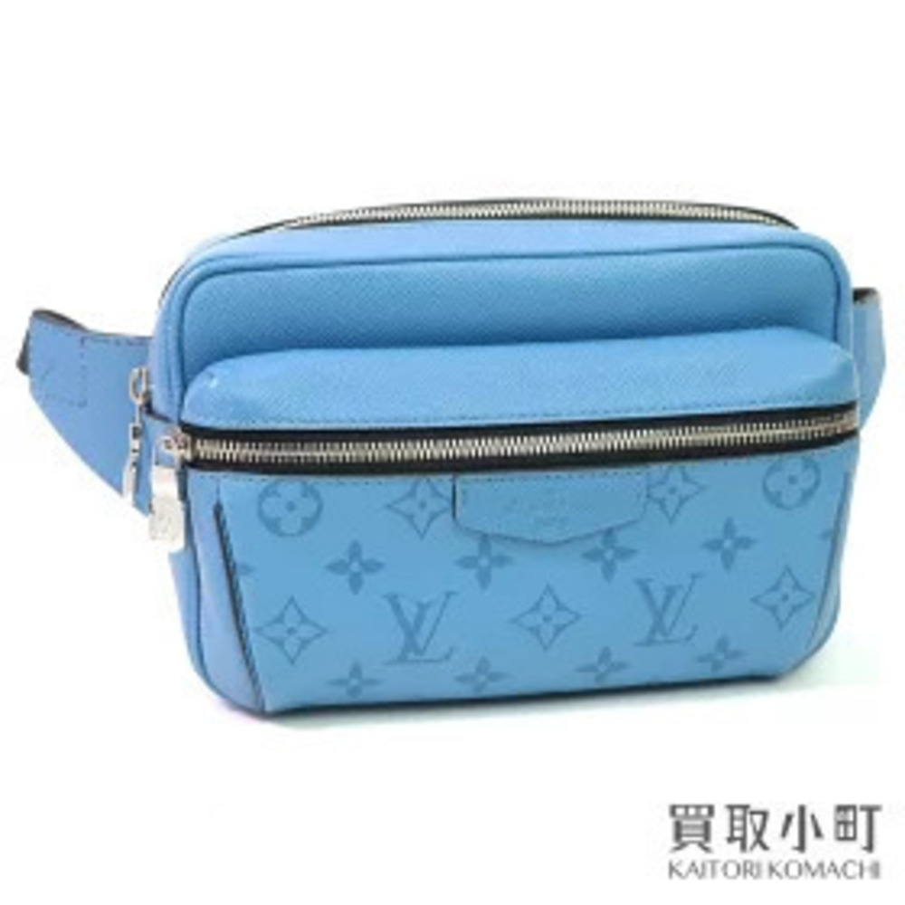 Louis Vuitton Bum bag Outdoor Monogram Taigarama Blue Crossbody Shoulder Bag